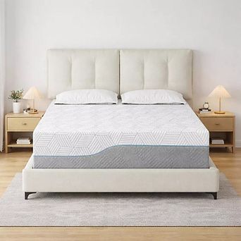 Opoiar 12 Inch Memory Foam Mattress, Dual Firm Flip Design, Cooling Gel High Density Support Bed Mat