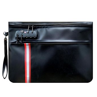 Fireproof Pouch with TSA Lock for Storing Valuables, Passports, A4 Documents