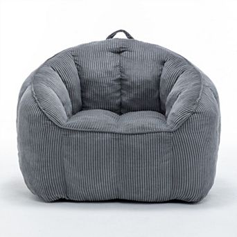 Comfy Corduroy Bean Bag Chair Lazy Sofa for All Ages