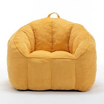 Comfy Corduroy Bean Bag Chair Lazy Sofa for All Ages