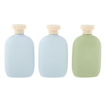 Refillable Flip Cap Travel Container Set/3 pc 8.67oz