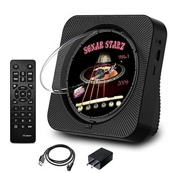 Desktop Bluetooth CD Player with remote control and Speaker, FM Radio function for Home