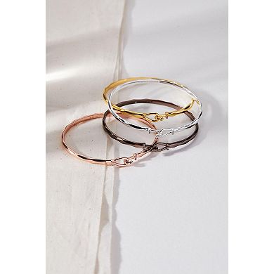 Faceted Tension Bracelet: Stylish, Comfortable, Nickel-Free