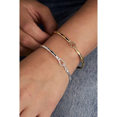 Faceted Tension Bracelet: Stylish, Comfortable, Nickel-Free