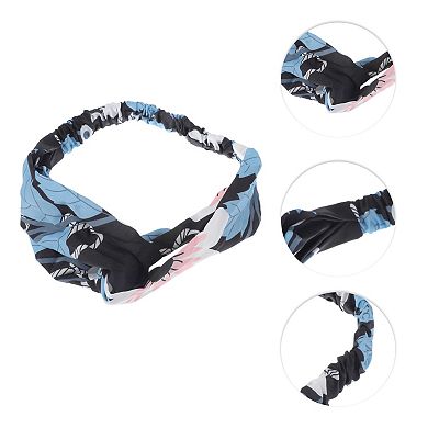 Fashion Leaf Pattern Cross Elastic Hairband 1 Pc