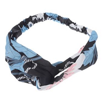 Fashion Leaf Pattern Cross Elastic Hairband 1 pc