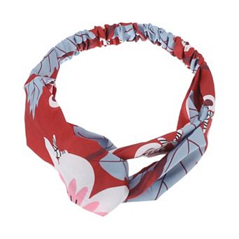 Fashion Leaf Pattern Cross Elastic Hairband 1 pc