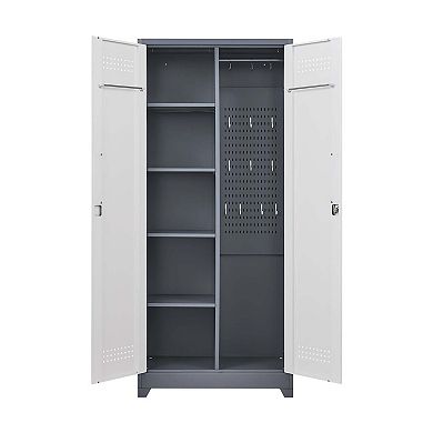 Metal Cleaning Tool Cabinets With Locking Doors