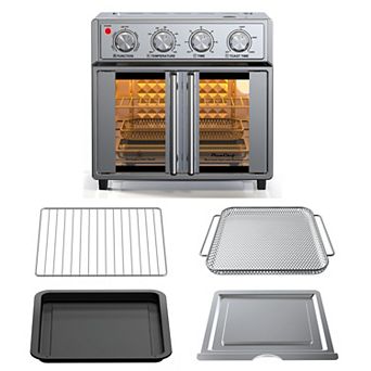 26-qt French Door Air Fryer Toaster Oven 1700W Convection Stainless Steel