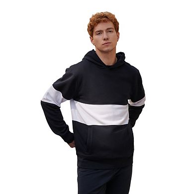 Front Row Mens Heavyweight Panelled Hoodie