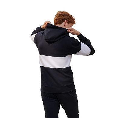 Front Row Mens Heavyweight Panelled Hoodie