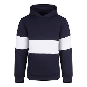 Front Row Mens Heavyweight Panelled Hoodie