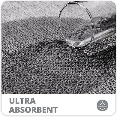 Bath Mat,Ultra Thin Bathroom Rugs,Rubber Bath Mats for Bathroom,No Slip Bath Rugs,Grey,(17x27Inch)