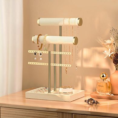 3 Tier Bracelet Holder Display Detachable T Bar Design