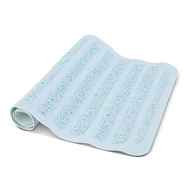 MAISON DE BASE Textured Stripe Loofah Bath Mat