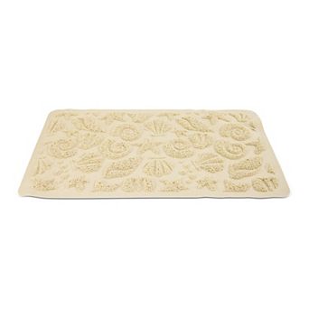MAISON DE BASE Textured Seashell Loofah Bath Mat