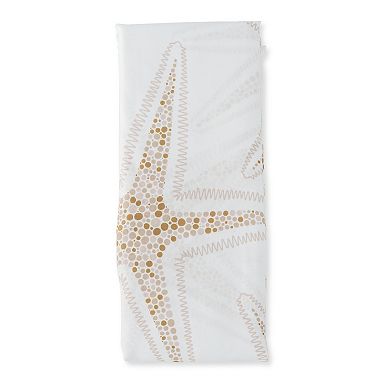 MAISON DE BASE 14-Piece Starfish Shower Curtain Set