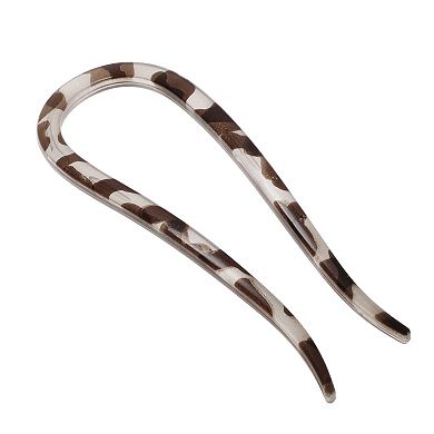 Simple U-shaped Hair Pin for Women 4.33"x1.57" 1 Pc