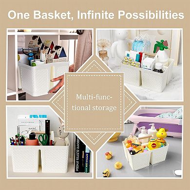 Shower Caddy Portable and Cleaning Caddy Organizer for Bathroom, Kitchen,(9.36"L×7.73"W×7.24"H)