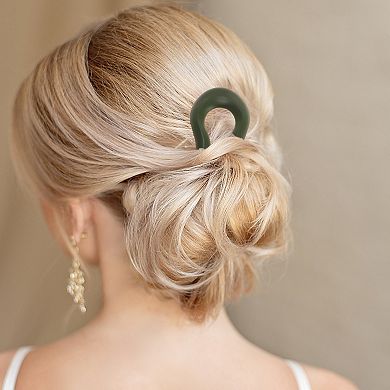 Matte U-shaped 5.04"x1.38" Hair Pin for Women 1 Pc