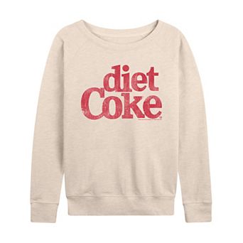 Women's Diet Coke Logo Distressed French Terry Long Sleeve Tee