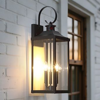 3 - Light Design Outdoor Wall Light with Dusk to Dawn & Motion Sensing Function