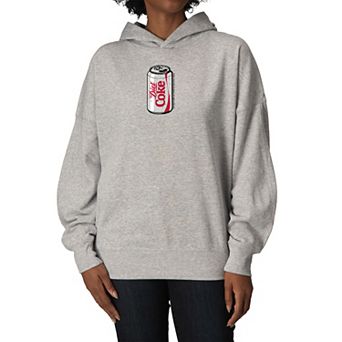 Women's Diet Coke Can Oversized Fleece Hoodie Sweatshirt