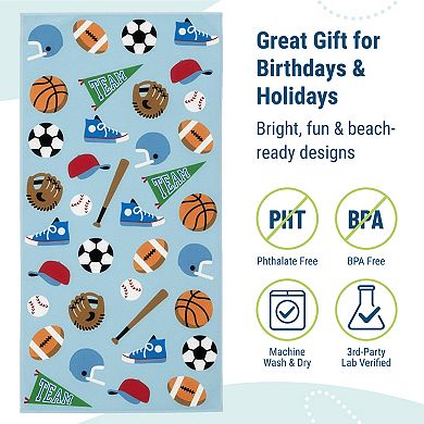 Game On 100% Cotton Beach Towel