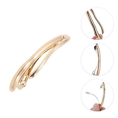 Elegant Irregular Hair Clips for Home Gold Tone 1 Pc