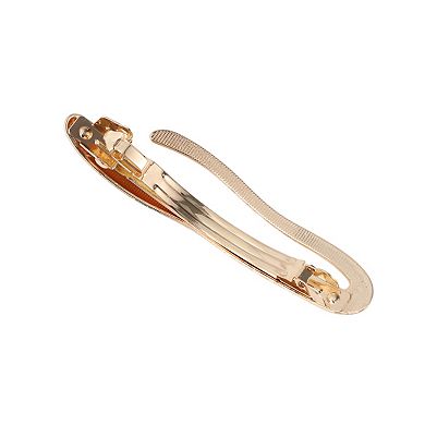 Elegant Irregular Hair Clips for Home Gold Tone 1 Pc