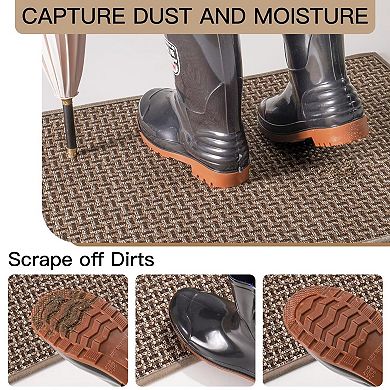 Doormat 24"x35" Dustproof and Moisture-Absorbing Non-Slip Rubber Backing