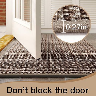 Doormat 24"x35" Dustproof and Moisture-Absorbing Non-Slip Rubber Backing