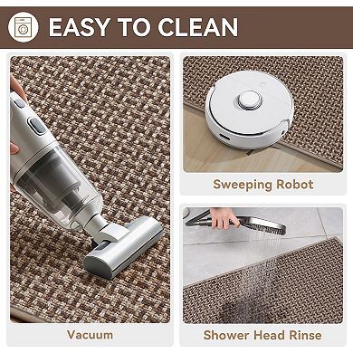 Doormat 24"x35" Dustproof and Moisture-Absorbing Non-Slip Rubber Backing