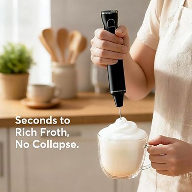 Great Ambitions Rechargeable Milk Frother, 9 Speed, LED Display, for Coffee, Keto, Matcha, Protein
