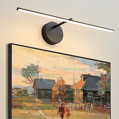 POWLIG 24" Modern LED Wall Sconce - Dimmable Fixture with Adjustable 5-Color & Angle to Set the Mood