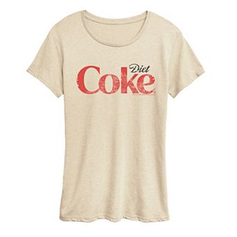 Women's Diet Coke Logo Distressed Graphic Tee