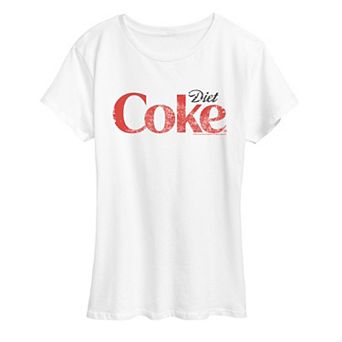 Women's Diet Coke Logo Distressed Graphic Tee
