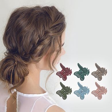 Exquisite Butterfly Small Clip for Girls 6 Pcs