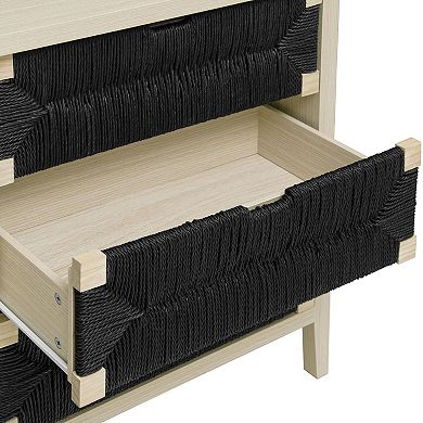 3 Drawer Buffet Sideboard with Adjustable Shelves, Storage Cabinet for Living Room Kitchen Entryway