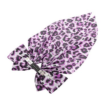 Fashion Leopard Print Bow Ribbon Spring Hair Clips 1 Pc