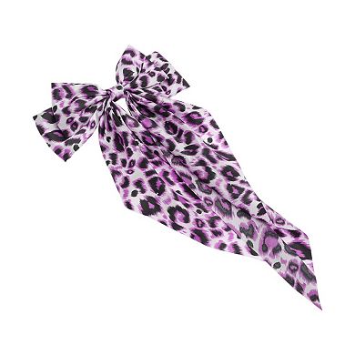 Fashion Leopard Print Bow Ribbon Spring Hair Clips 1 Pc