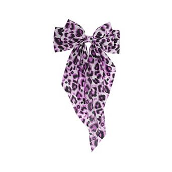 Fashion Leopard Print Bow Ribbon Spring Hair Clips 1 pc