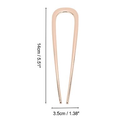 U-shaped 5.51"x1.38" Hair Pin for Women 1 Pc