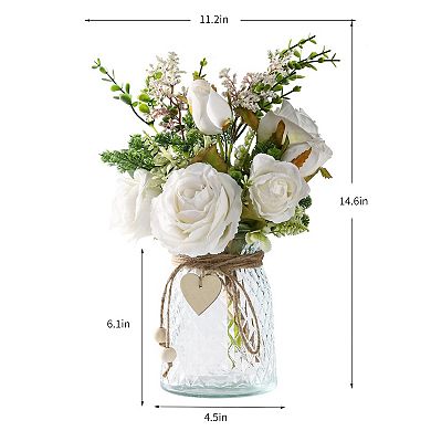 Kaelin Home 2 Packs Faux Flowers in vase