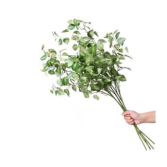 Great Ambitions 5-Pack 32.7" Artificial Eucalyptus Stems, Green Faux Greenery