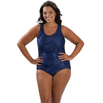 Women's Little Dolfin Aquashape Namaste Conservative One-Piece Swimsuit