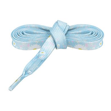 Women's Floral Printed Flat Shoelaces Sneakers Shoelaces 1 Pair 55.1"