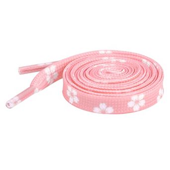 Women's Floral Printed Flat Shoelaces Sneakers Shoelaces 1 Pair 55.1"