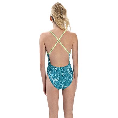 Women's Little Dolfin Uglies Petals Diver Back One-Piece Swimsuit
