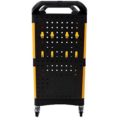 3 Tier Rolling Auto Detail Cart with Wheels Heavy Duty Storage Organizer for Garage Workshop